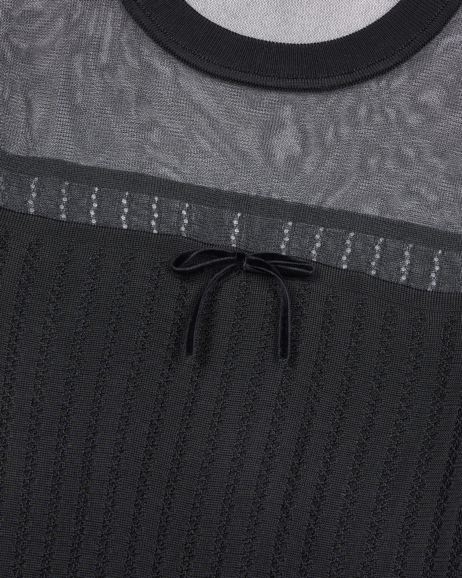 Pull en maille ajourée noir, BLACK, hi-res image number null