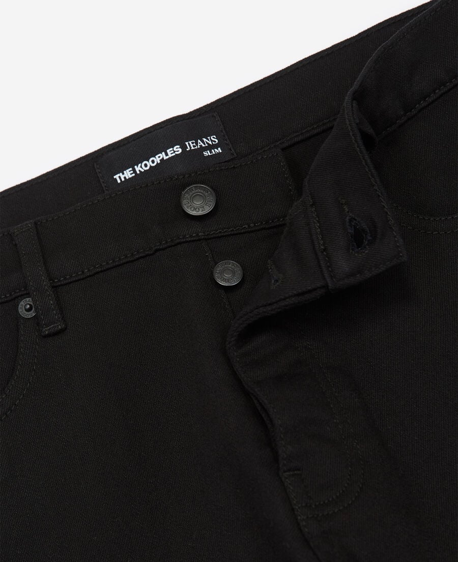 The Kooples HOMME BLACK BRUT jean slim noir