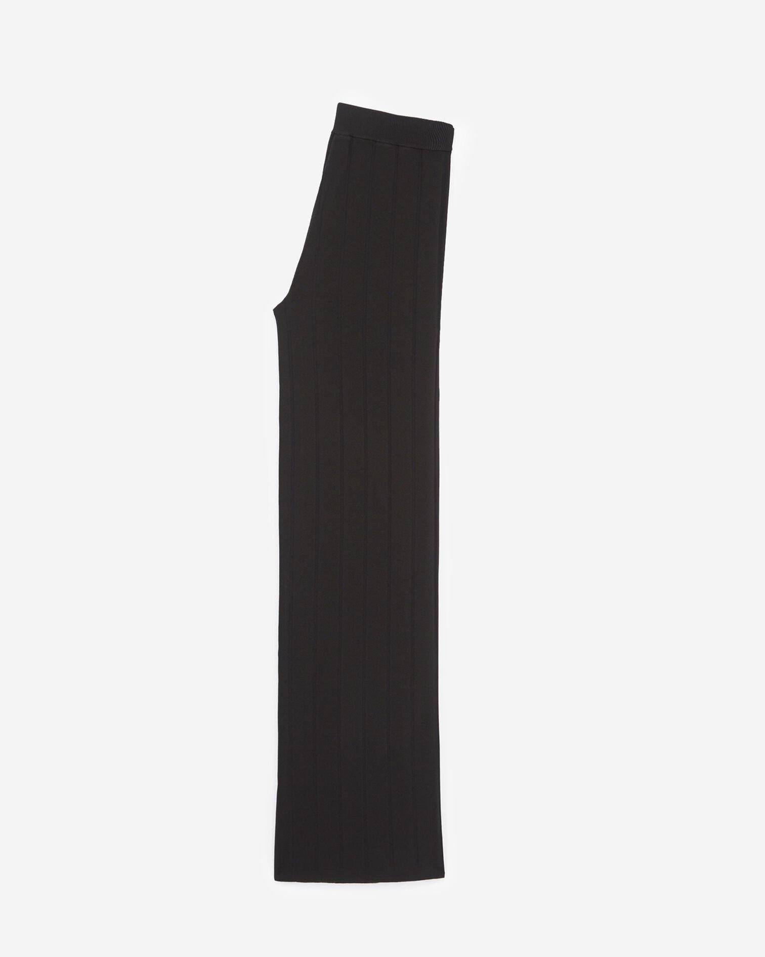 Zipped-pocket flared black joggers, BLACK, hi-res image number null