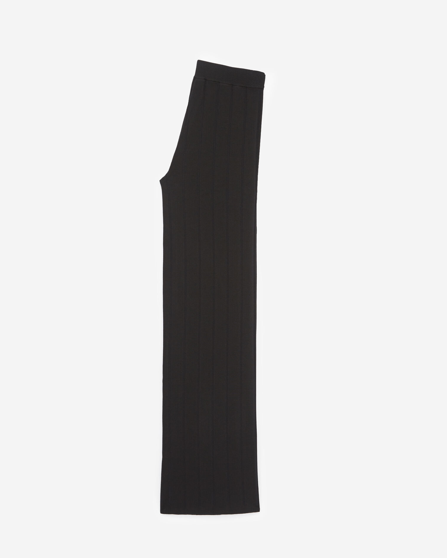 Zipped-pocket flared black joggers, BLACK, hi-res image number null