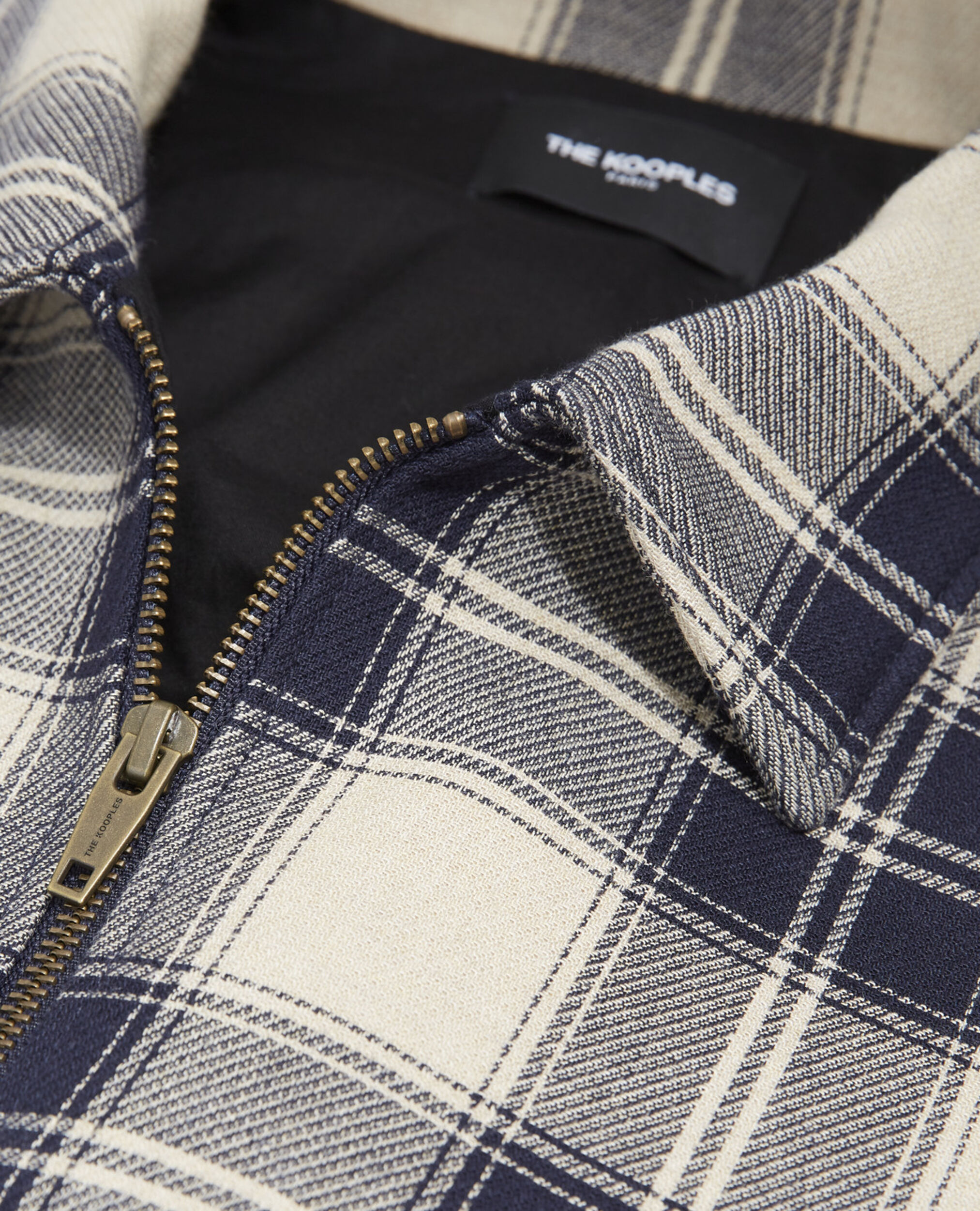 Wool jacket with check motif, OFF WHITE / NAVY, hi-res image number null