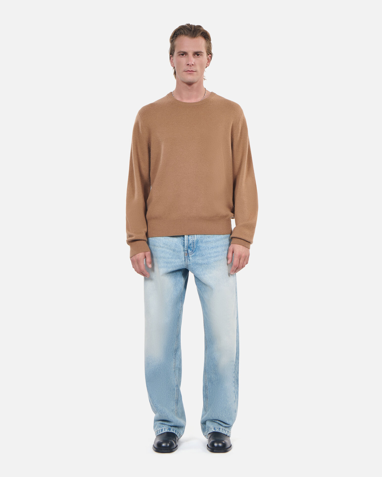 Pull en cachemire camel, DARK CAMEL, hi-res image number null