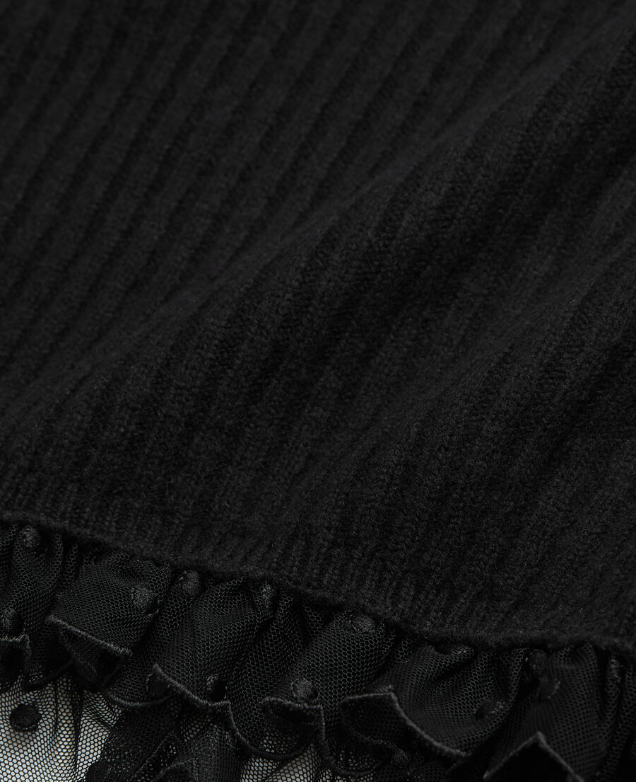 short black wool sweater