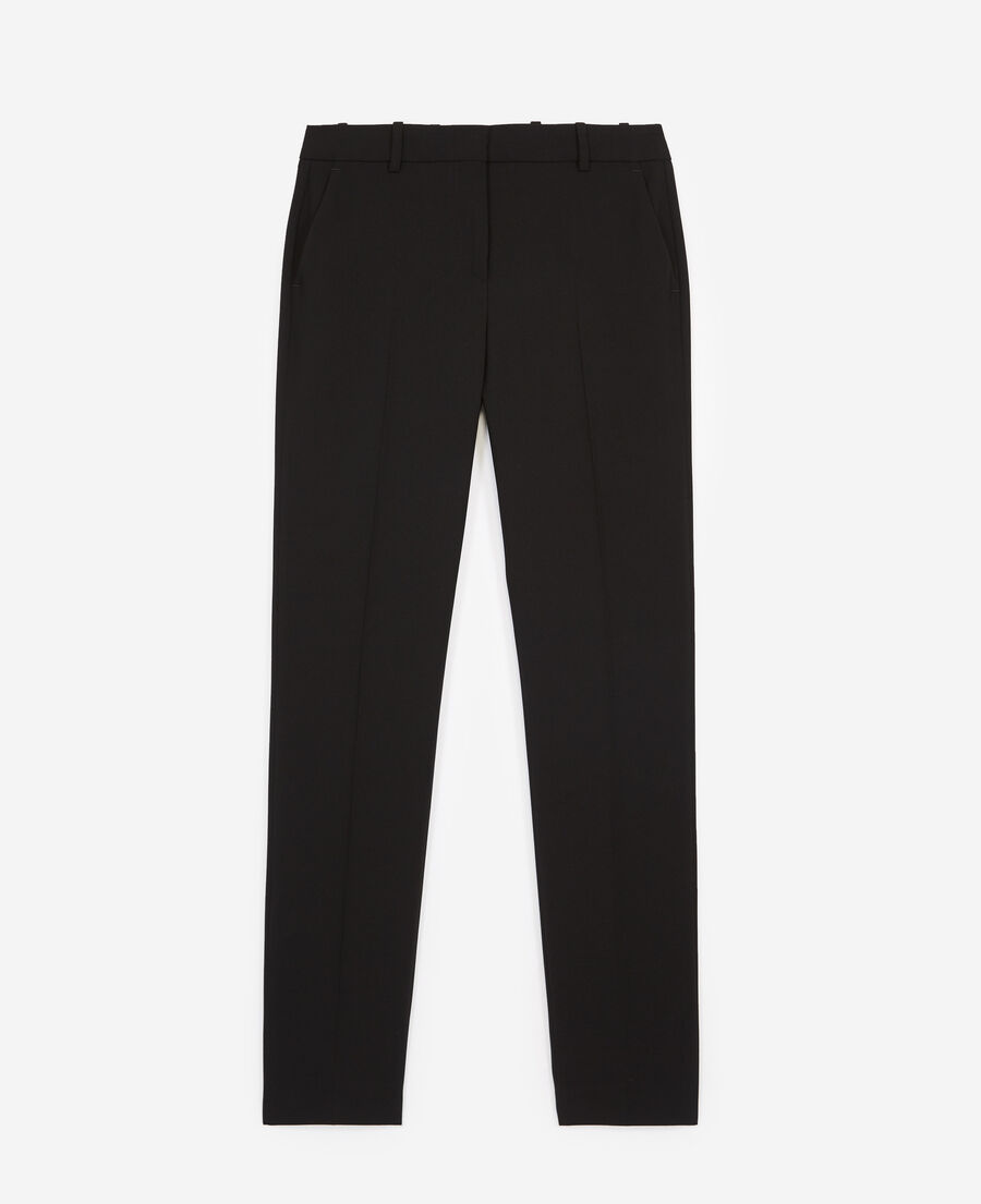 The Kooples FEMME BLACK pantalon costume noir cr&ecirc;pe