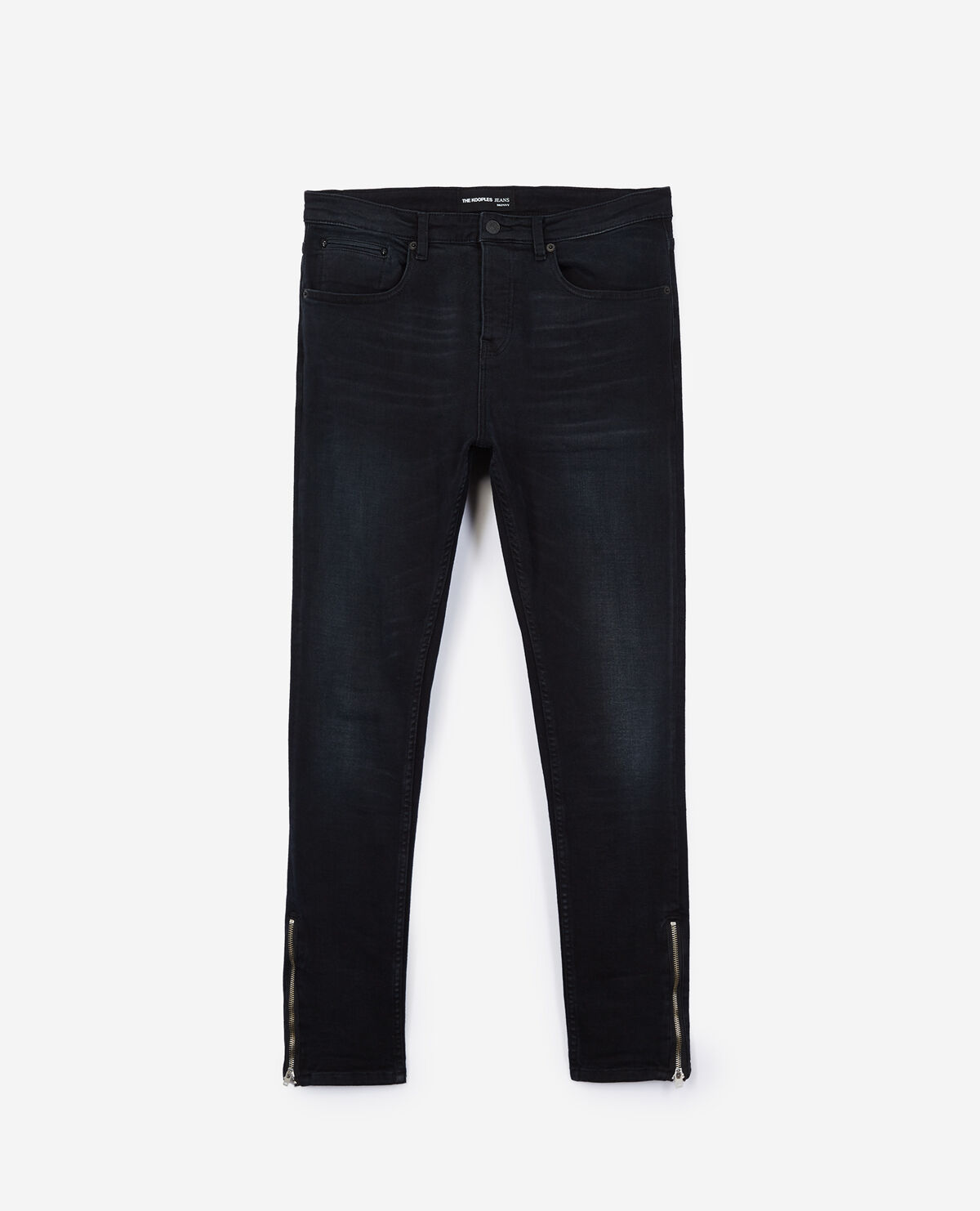 Jeans with clearance zippers on legs