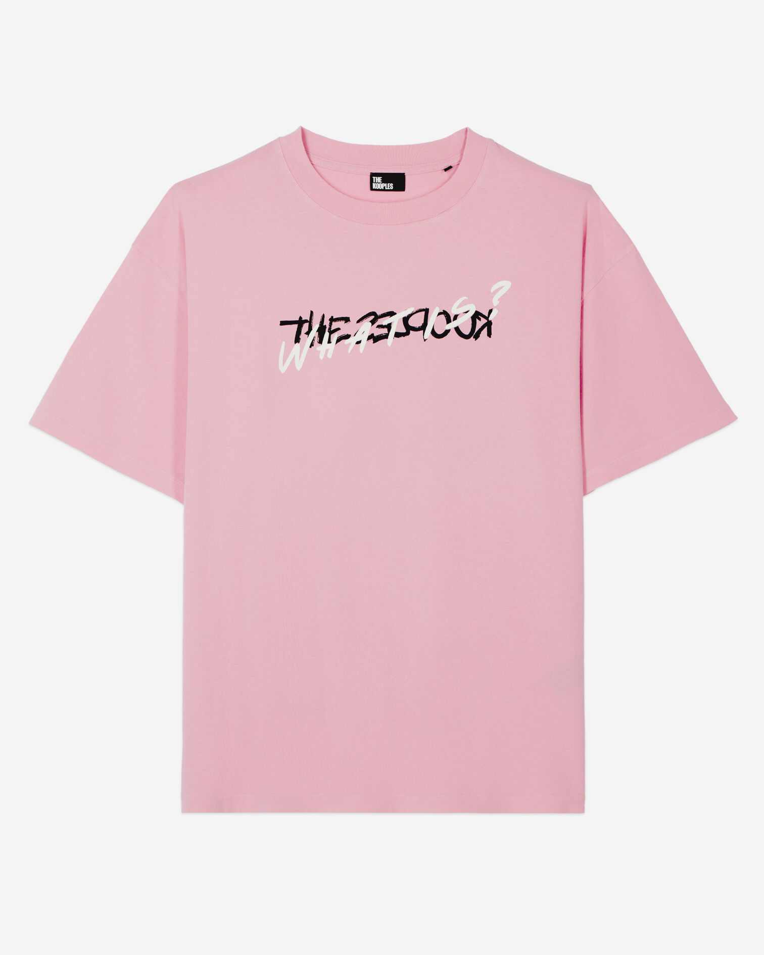 Light pink What is Handwritten serigraphy t-shirt, SWEET PINK, hi-res image number null