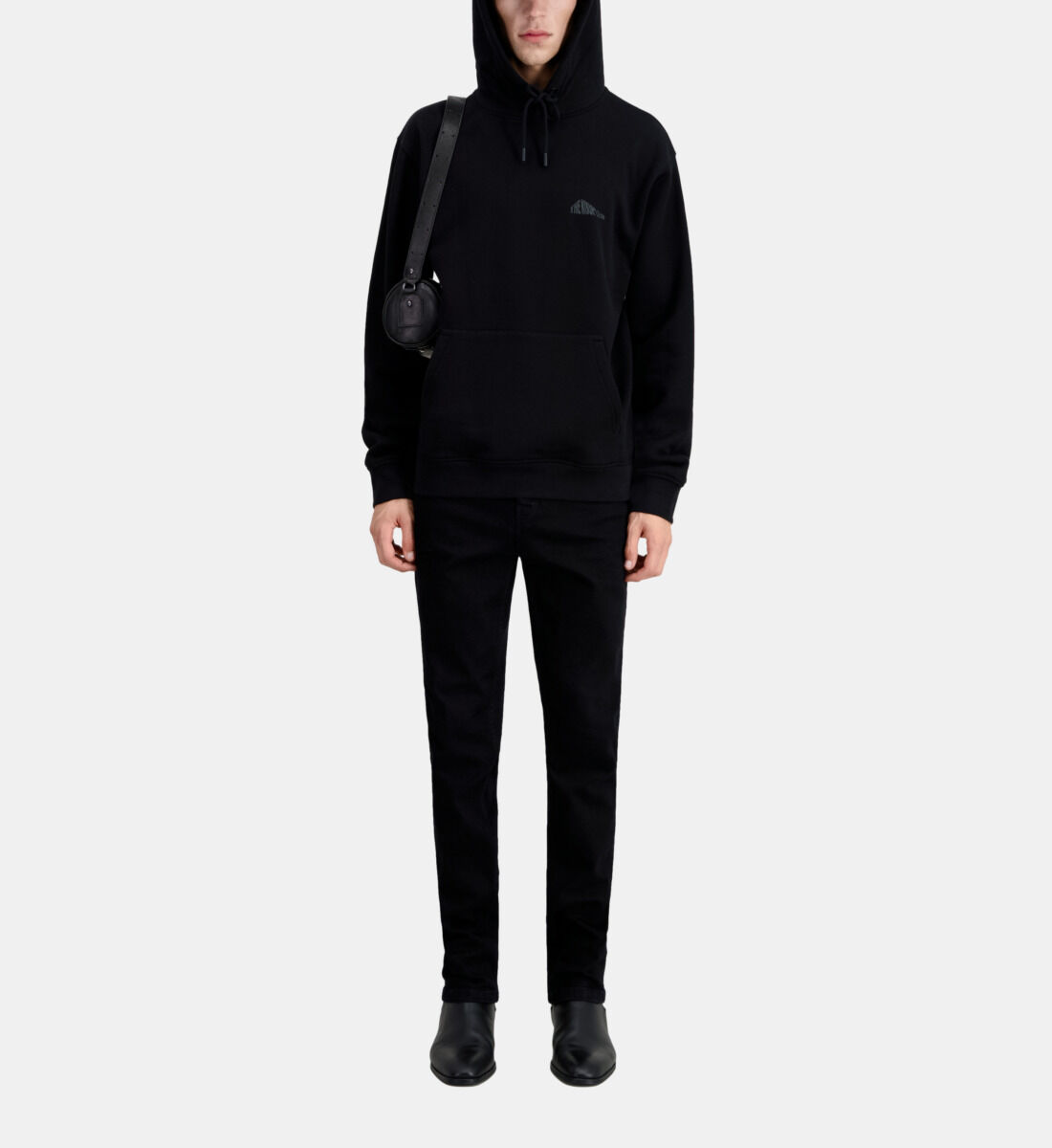 Uniqlo men's black hoodie deals