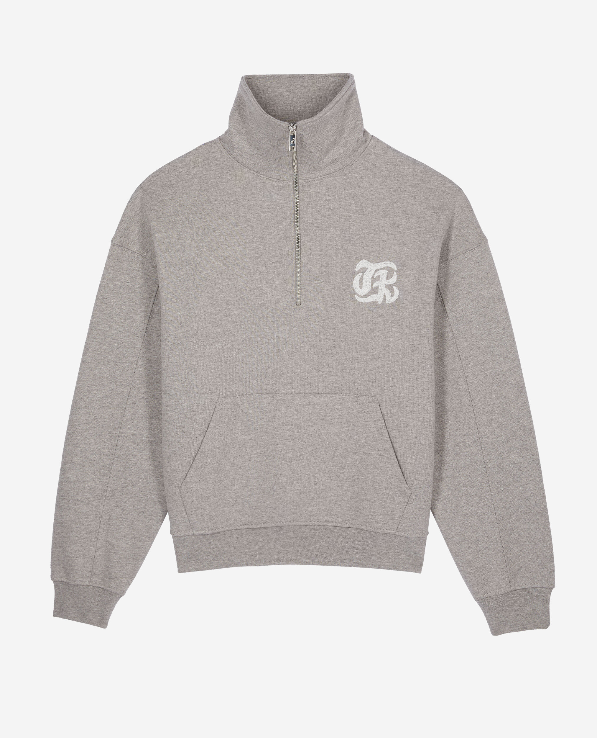Sweatshirt gris avec sérigraphie Blason, ARDOISE, hi-res image number null