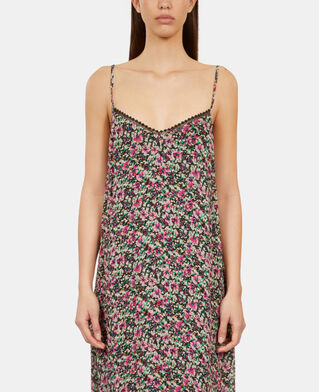 The Kooples F MULTICO long printed slip dress