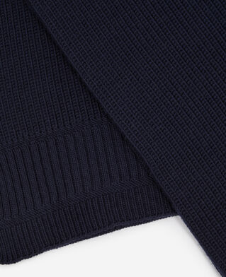 The Kooples M DARK BLUE blue wool scarf