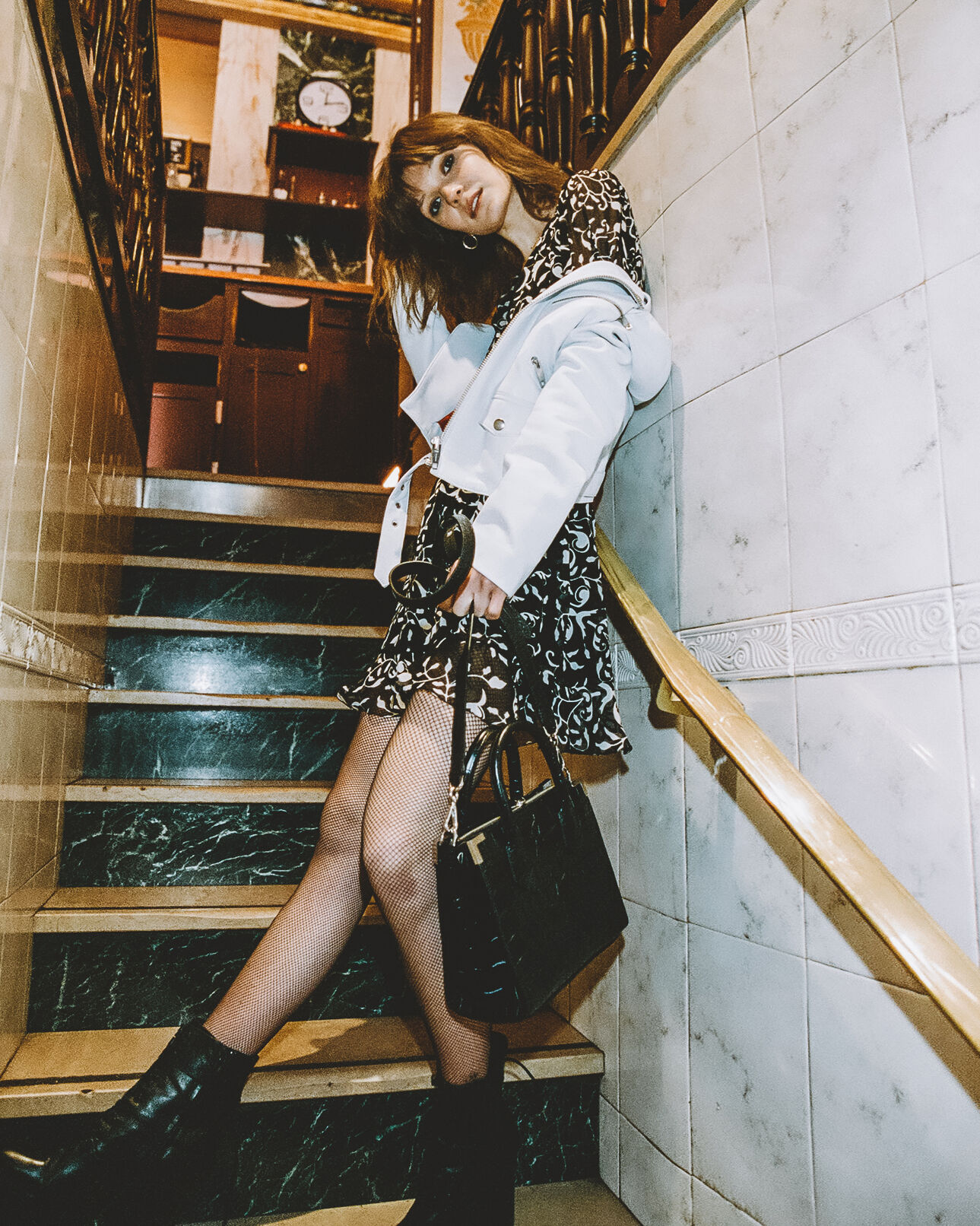 The Kooples WOMEN BLACK short formal dress with motif and lacing