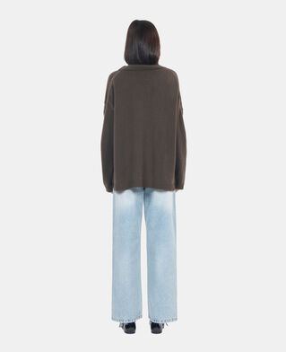 The Kooples FEMME KAKI pull en cachemire kaki