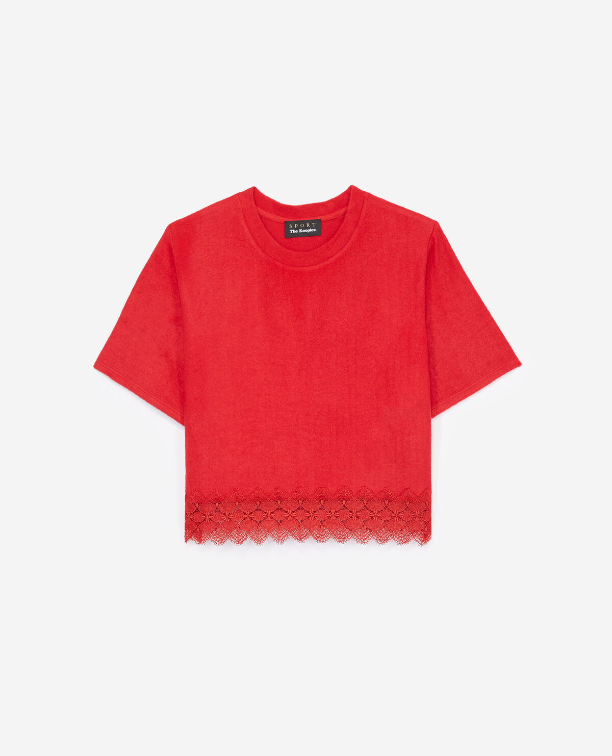 T shirt dentelle rouge hotsell