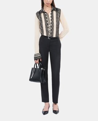 The Kooples F ECRU ecru silk shirt