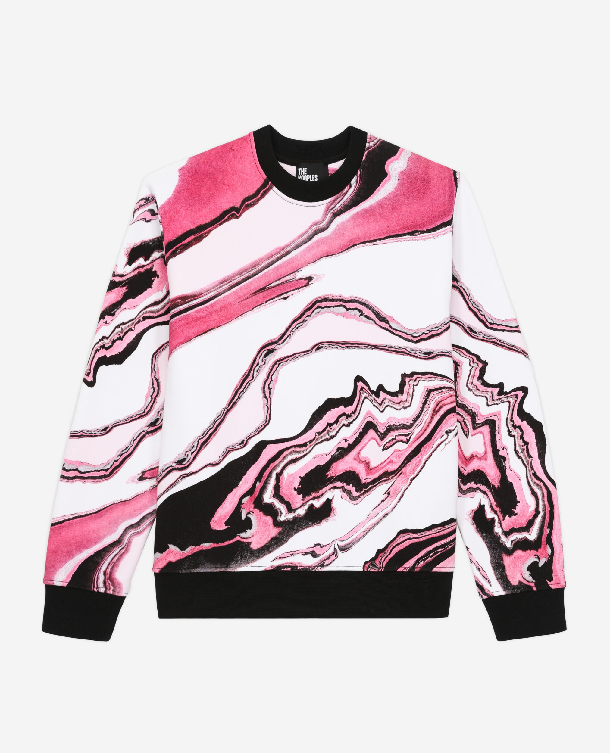 Marble print sweatshirt outlet