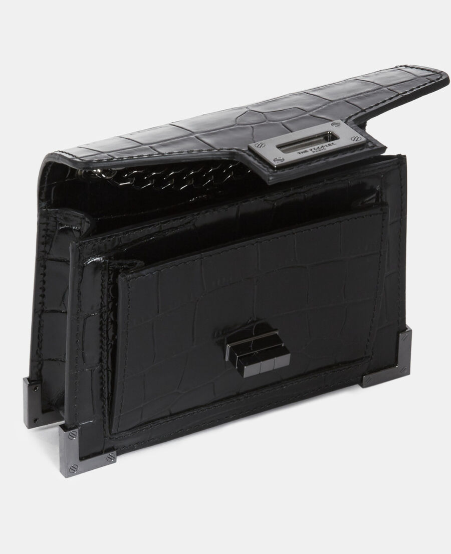 The Kooples FEMME BLACK sac emily nano en cuir noir