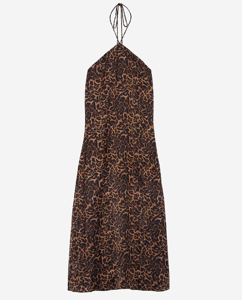 The Kooples F LEOPARD leopard print sleeveless maxi dress