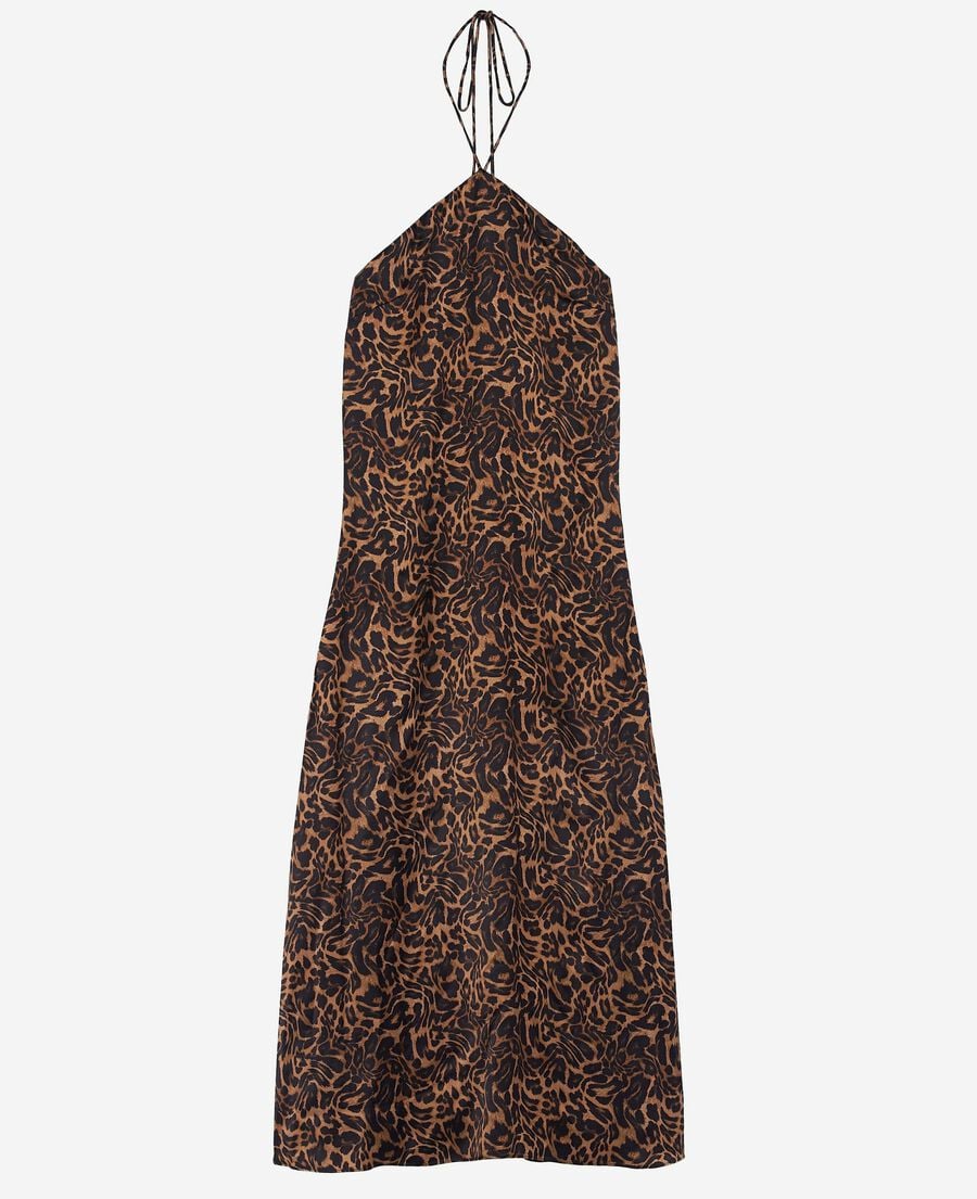 The Kooples F LEOPARD leopard print sleeveless maxi dress