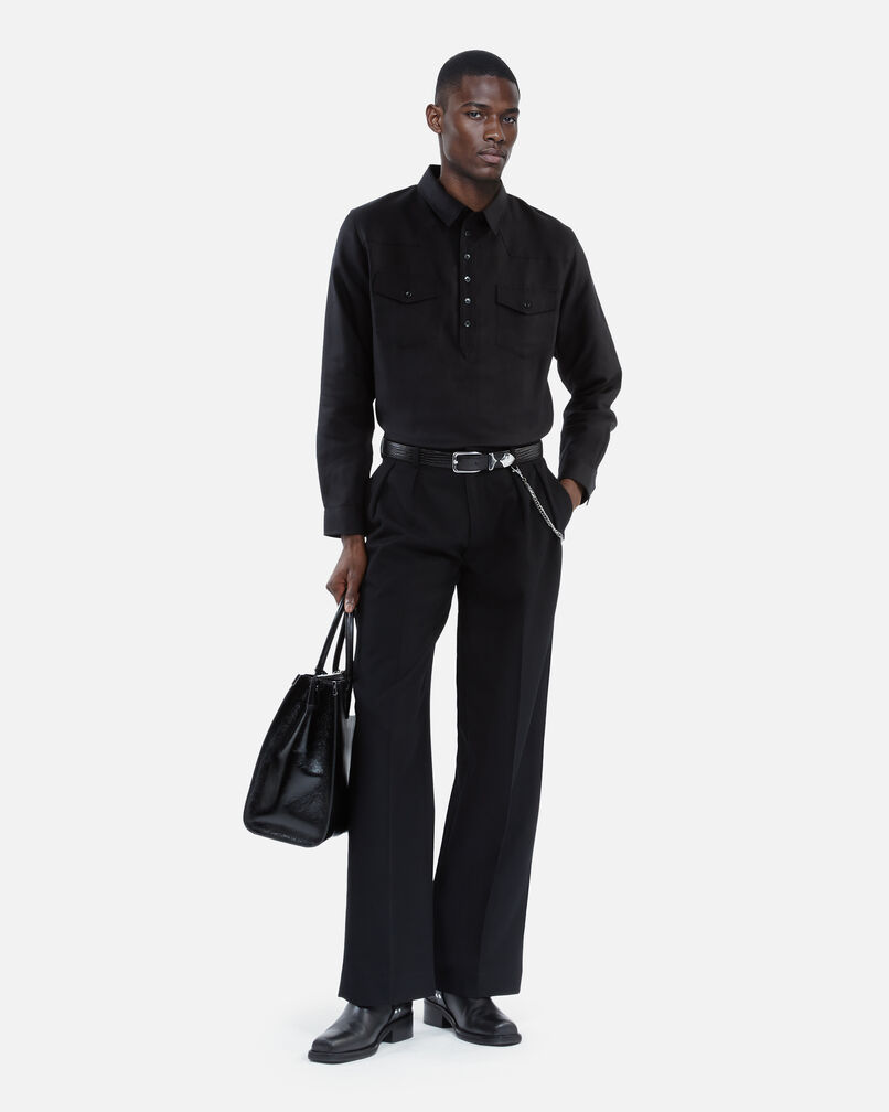 The Kooples MEN BLACK black polo shirt