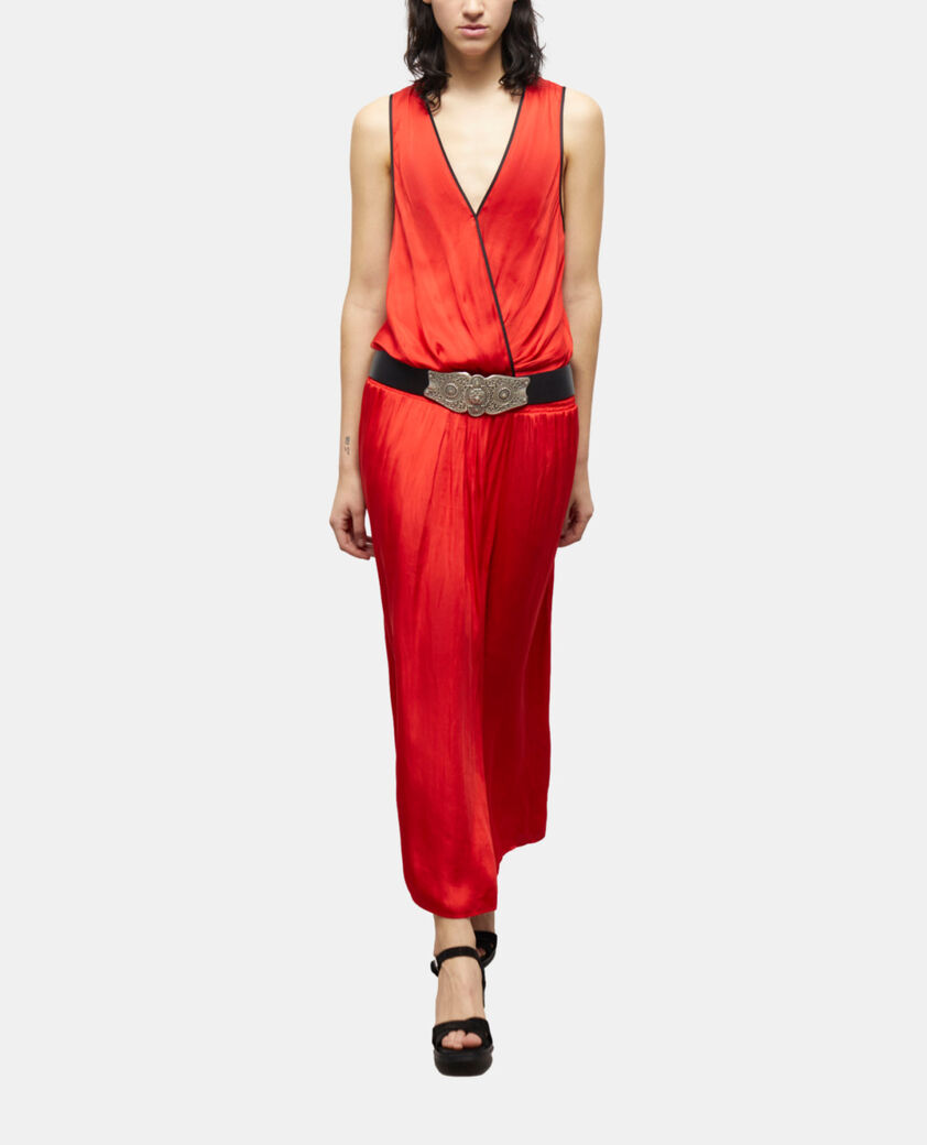 The Kooples WOMEN BLACK wide black leather belt with large western-style buckle