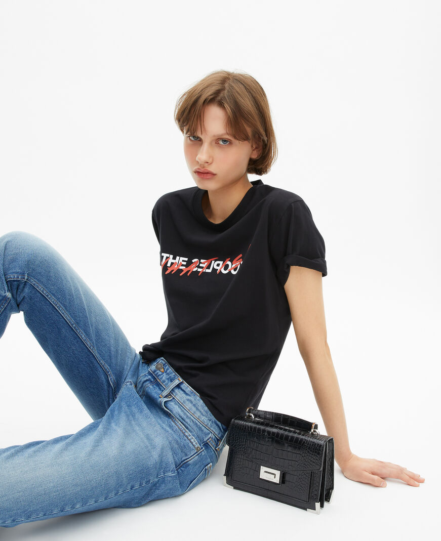 The Kooples FEMME BLACK t-shirt what is noir