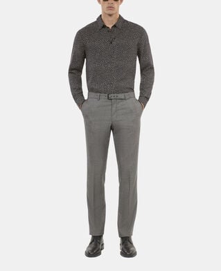 The Kooples MEN BLACK WHITE black and white hearts printed shirt