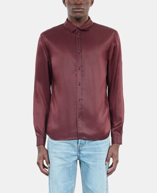 The Kooples HERREN BLACK - RED schwarz-rotes hemd mit streifen
