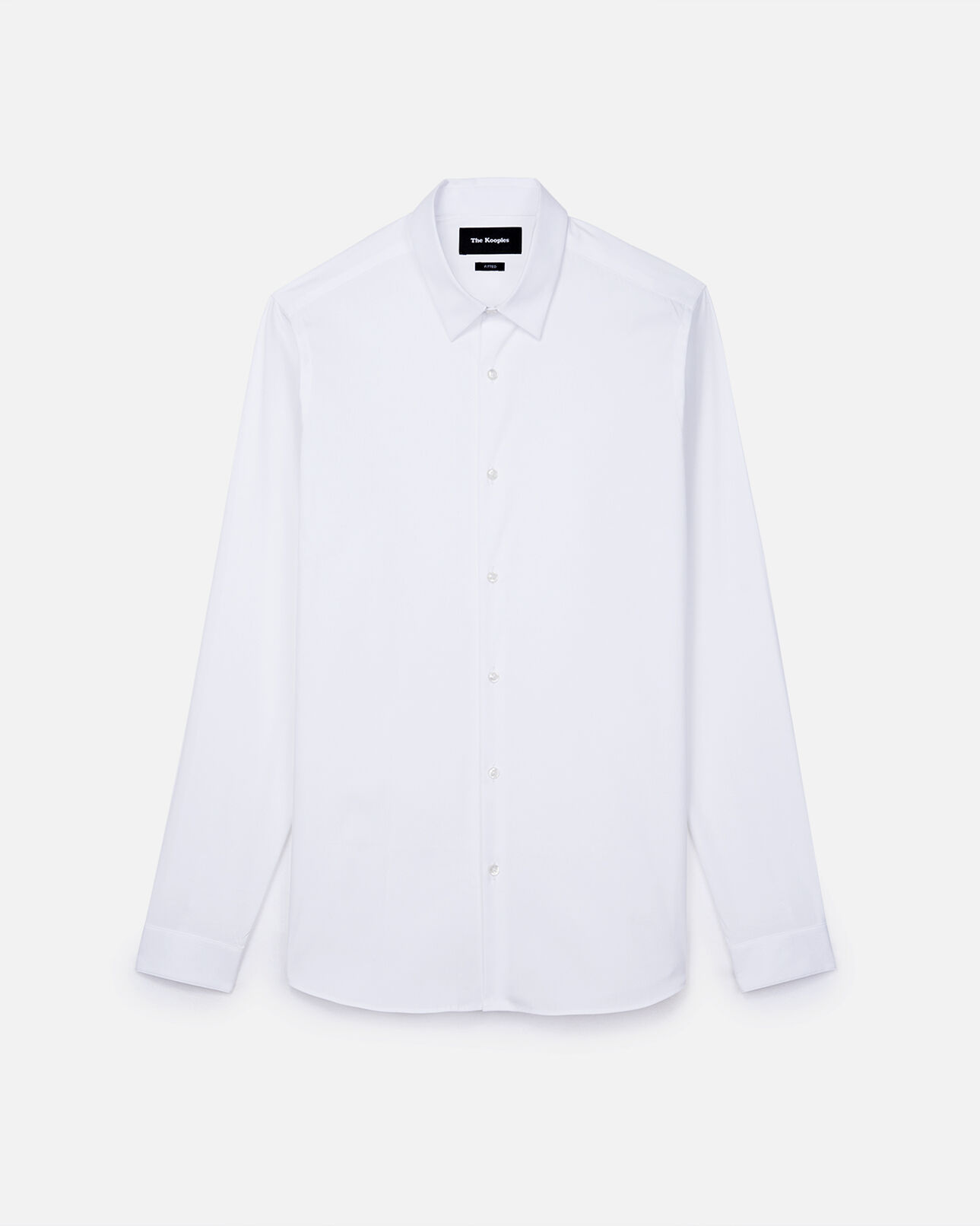 The Kooples MEN WHITE white poplin formal shirt