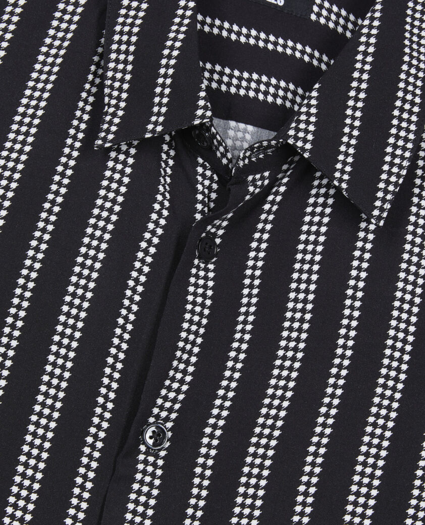 The Kooples MEN BLACK WHITE printed shirt