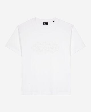 The Kooples FEMME WHITE t-shirt avec broderie logo blanc