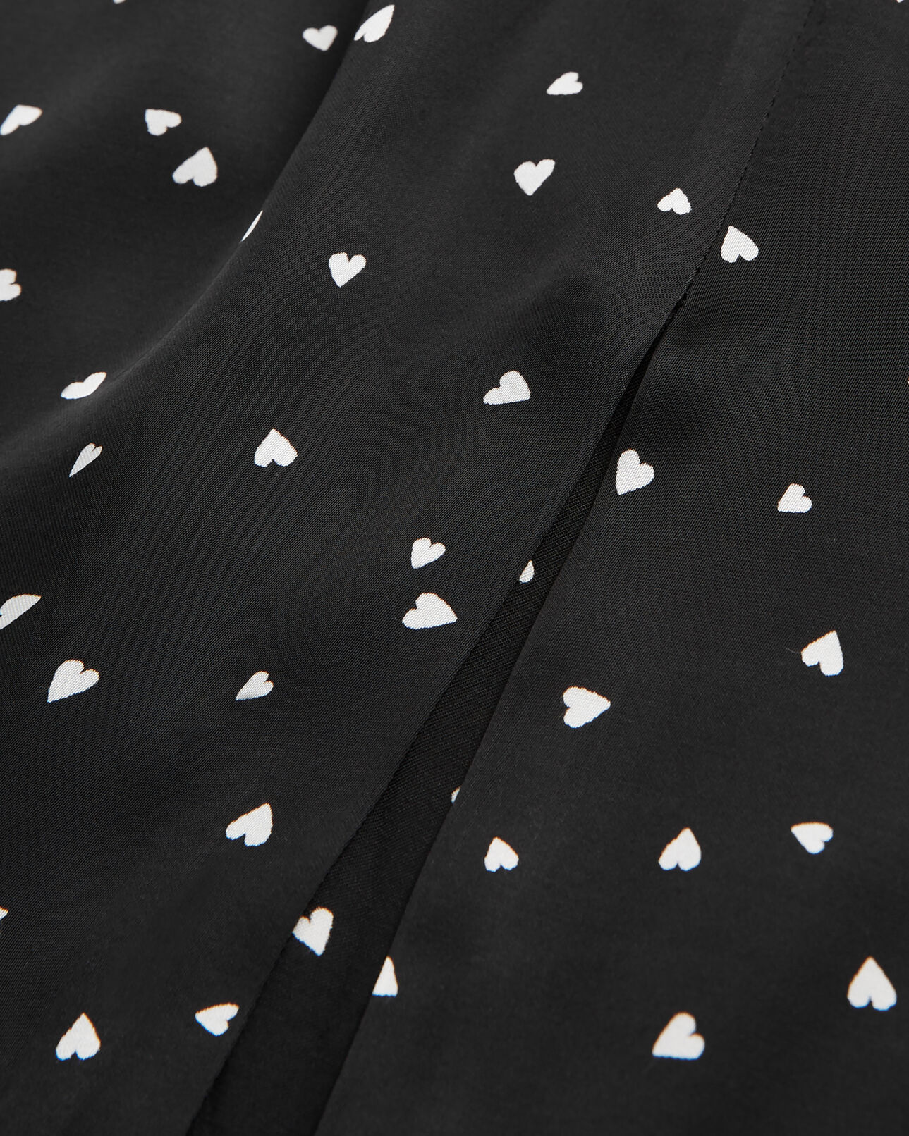 The Kooples WOMEN BLACK short dress with heart print
