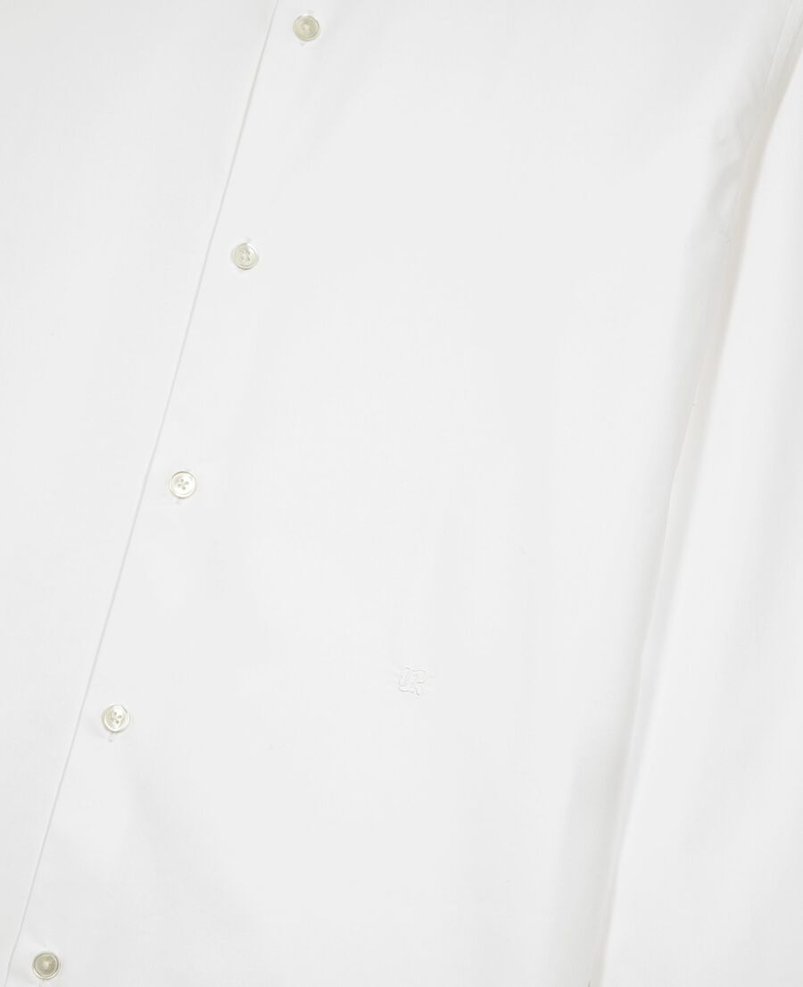 The Kooples HERREN WHITE weißes formelles hemd mit offizierskragen