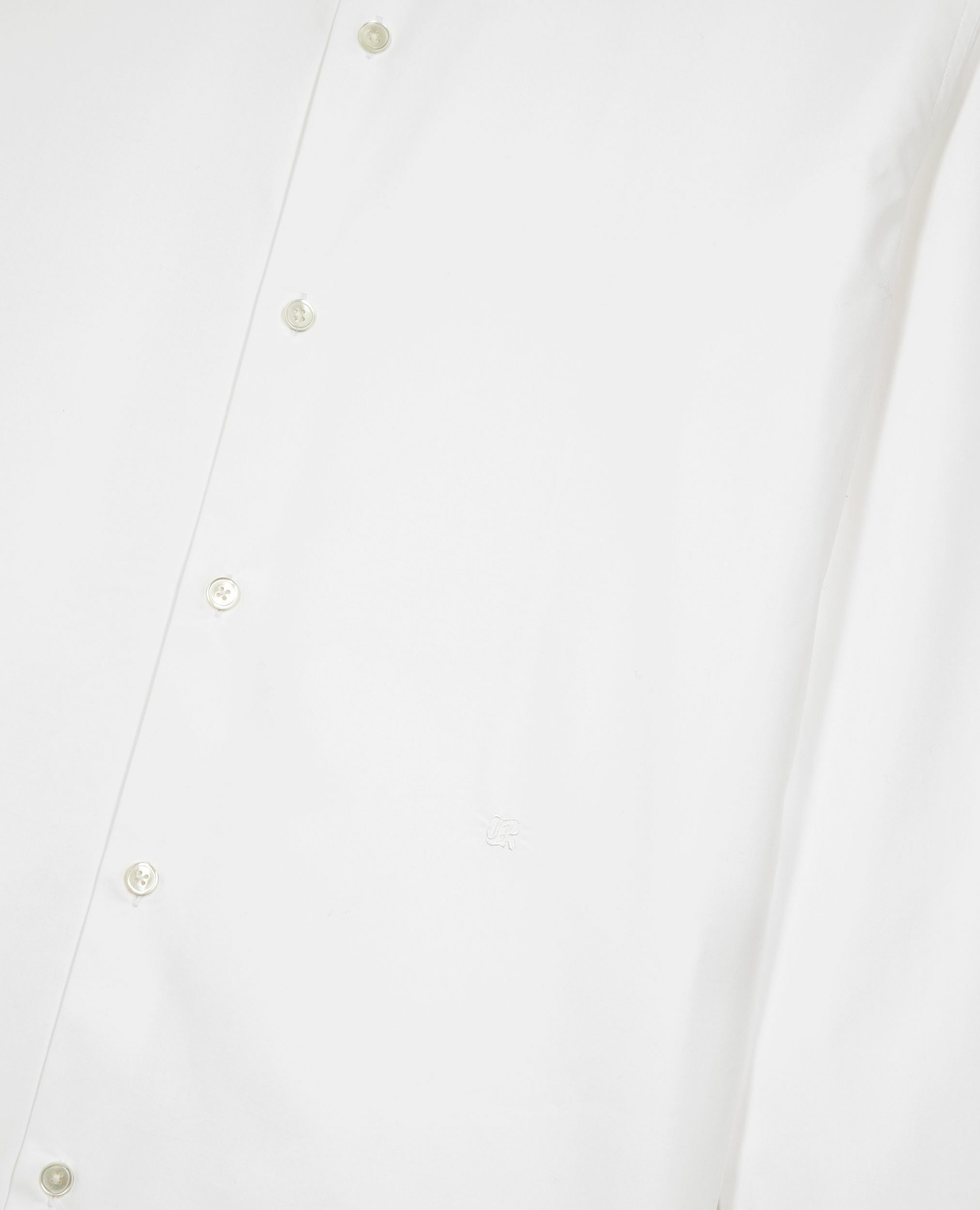 White formal shirt with officer collar, WHITE, hi-res image number null