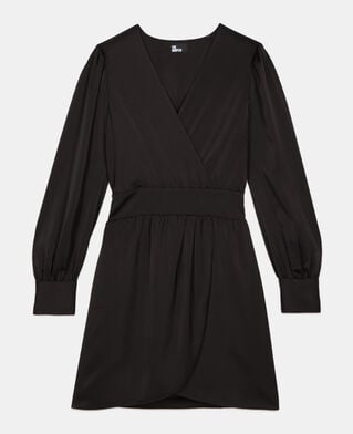 The Kooples MUJER BLACK vestido corto negro