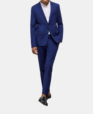 The Kooples HOMME NAVY veste de costume micro motif bleu marine