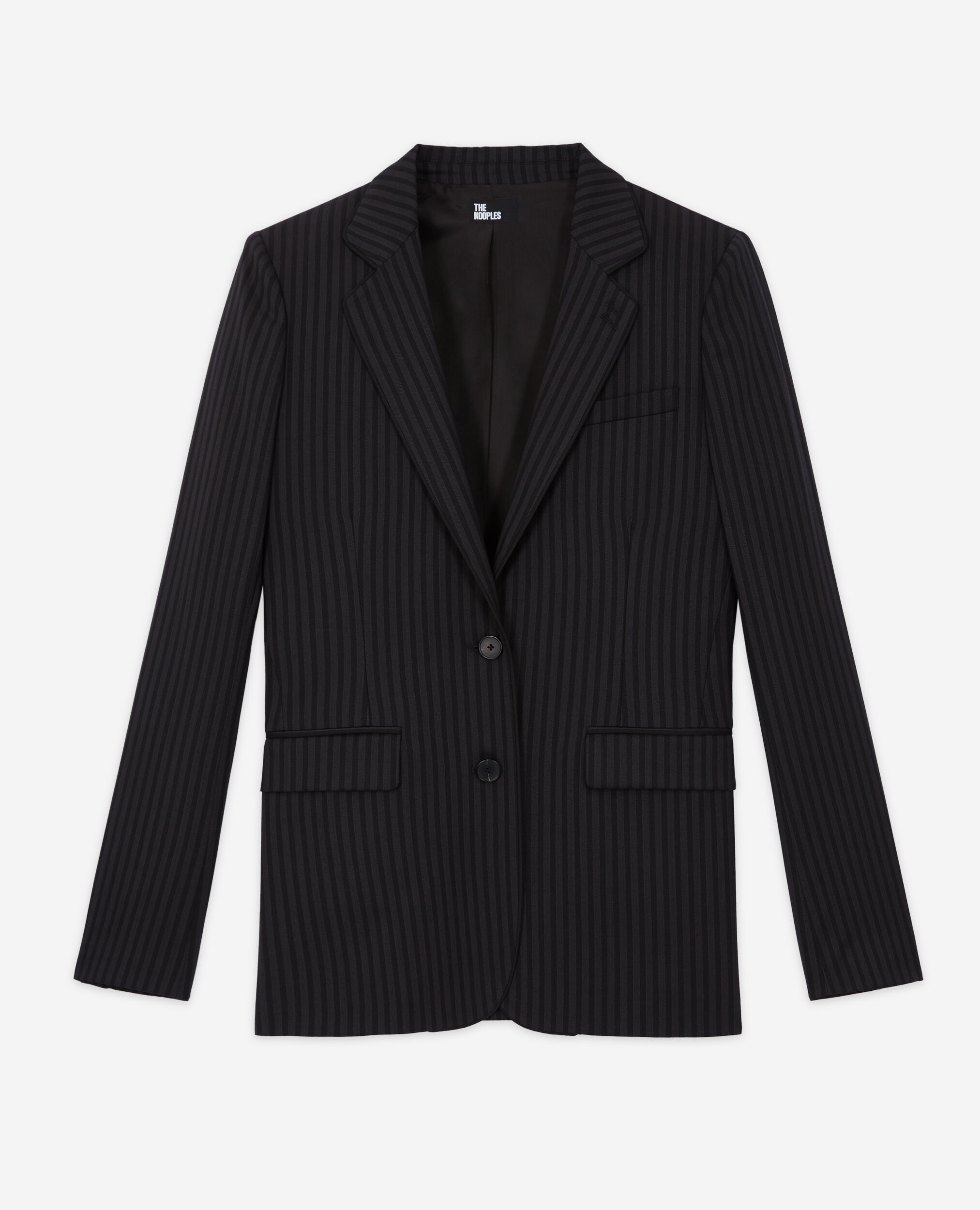 Striped blazer jacket sales