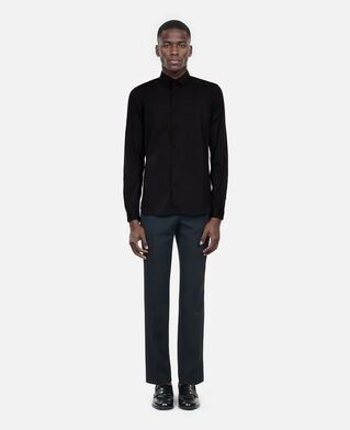 The Kooples HERREN BLACK schwarzes hemd aus popeline