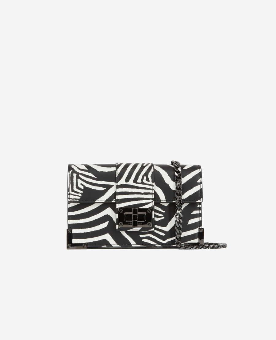 small emily zebra-print clutch bag