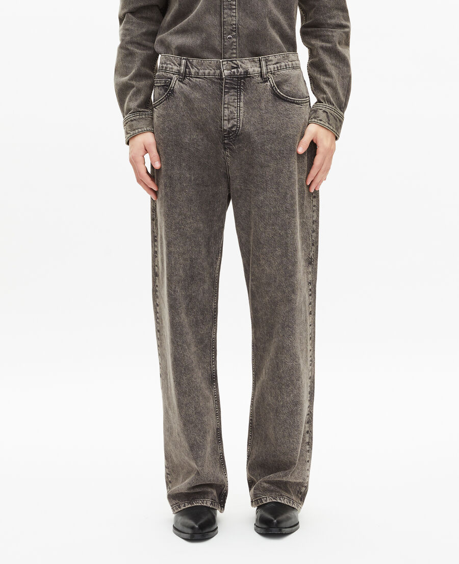 The Kooples HERREN DENIM GREY baggy-jeans grau