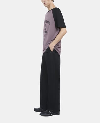 The Kooples HERREN BROWN braunes t-shirt mit siebdruck