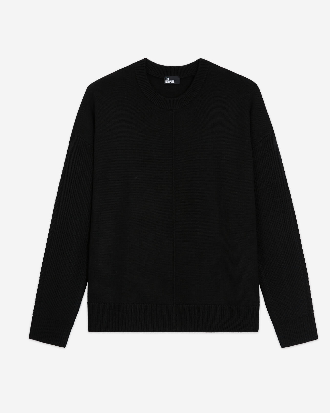 The Kooples WOMEN BLACK black wool sweater