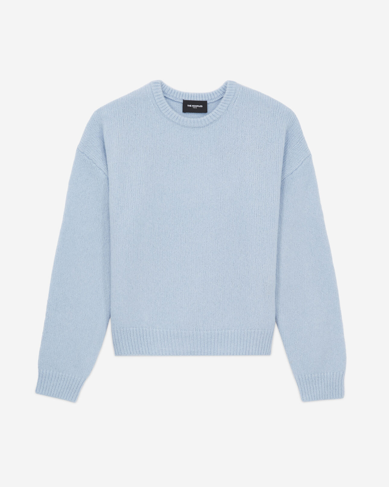 The Kooples FEMME LIGHT BLUE MELANGE pull bleu ciel