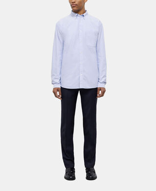 The Kooples HERREN LIGHT BLUE blaues baumwollhemd