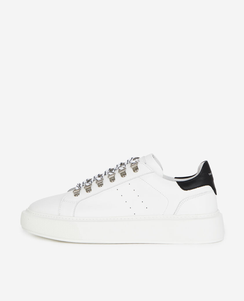 The Kooples HERREN WHITE turnschuhe kompensiert weiß leder ösen