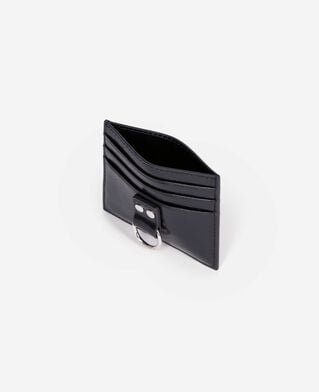 The Kooples DAMEN BLACK amelia kartenhalter aus schwarzem leder