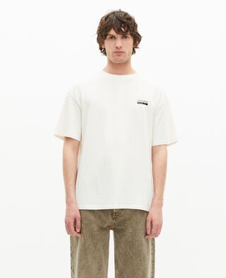 The Kooples HOMME ECRU t-shirt oversize avec sérigraphie écru