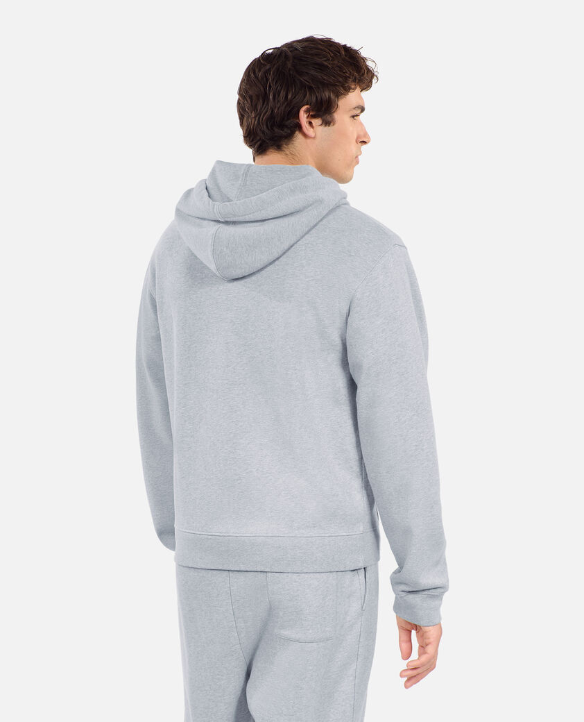 The Kooples MEN GREY MELANGE grey blazon hoodie