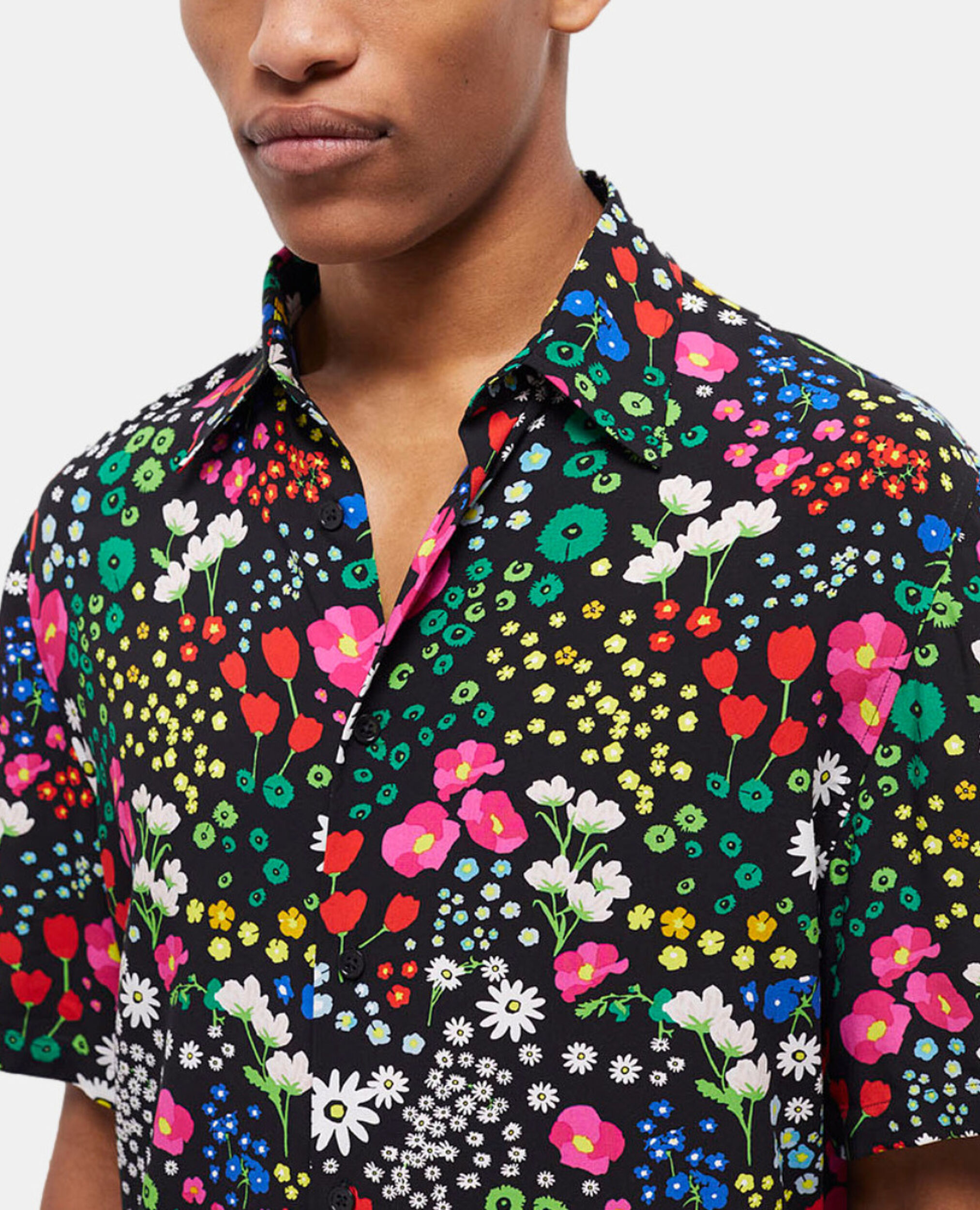 Camisa informal estampada, MULTICOLOR, hi-res image number null