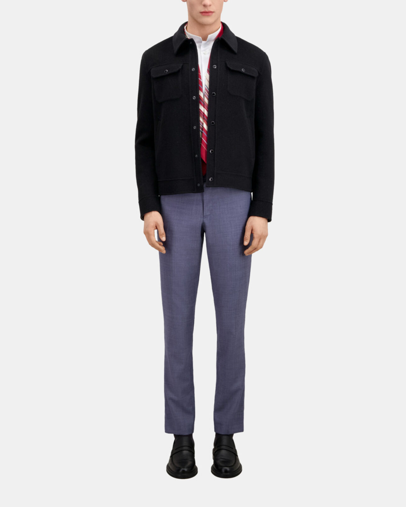 The Kooples HOMME BLACK blouson style surchemise noir