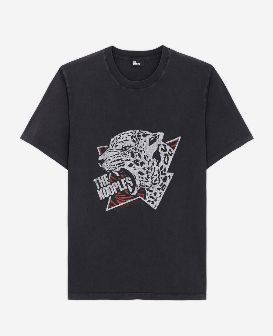men's tiger screen print t-shirt